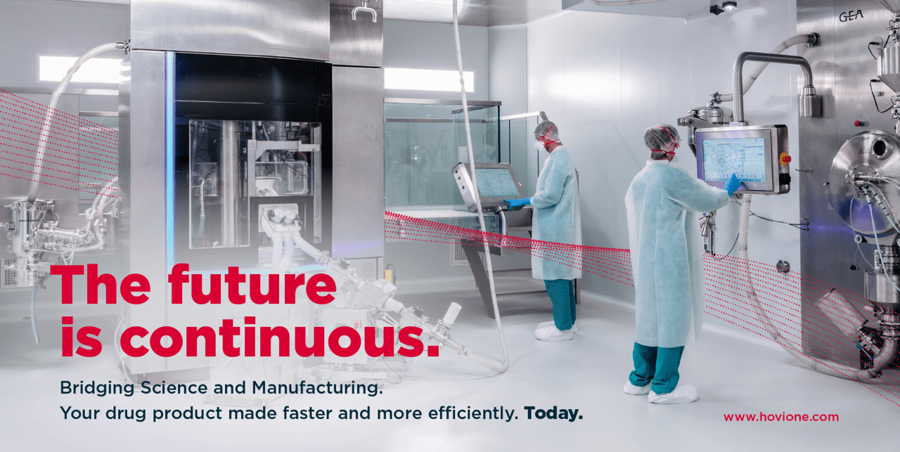 Continuous Tableting for your drug product. The future is continuous | Hovione