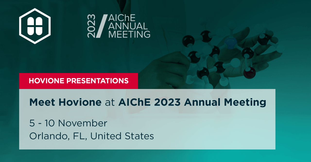 AIChE 2023 Annual Meeting | Hovione