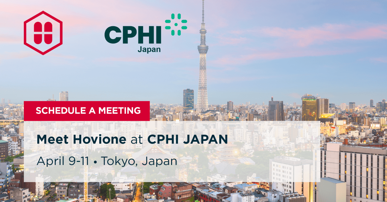 Hovione is present at CPHI Japan in Tokyo | Hovione