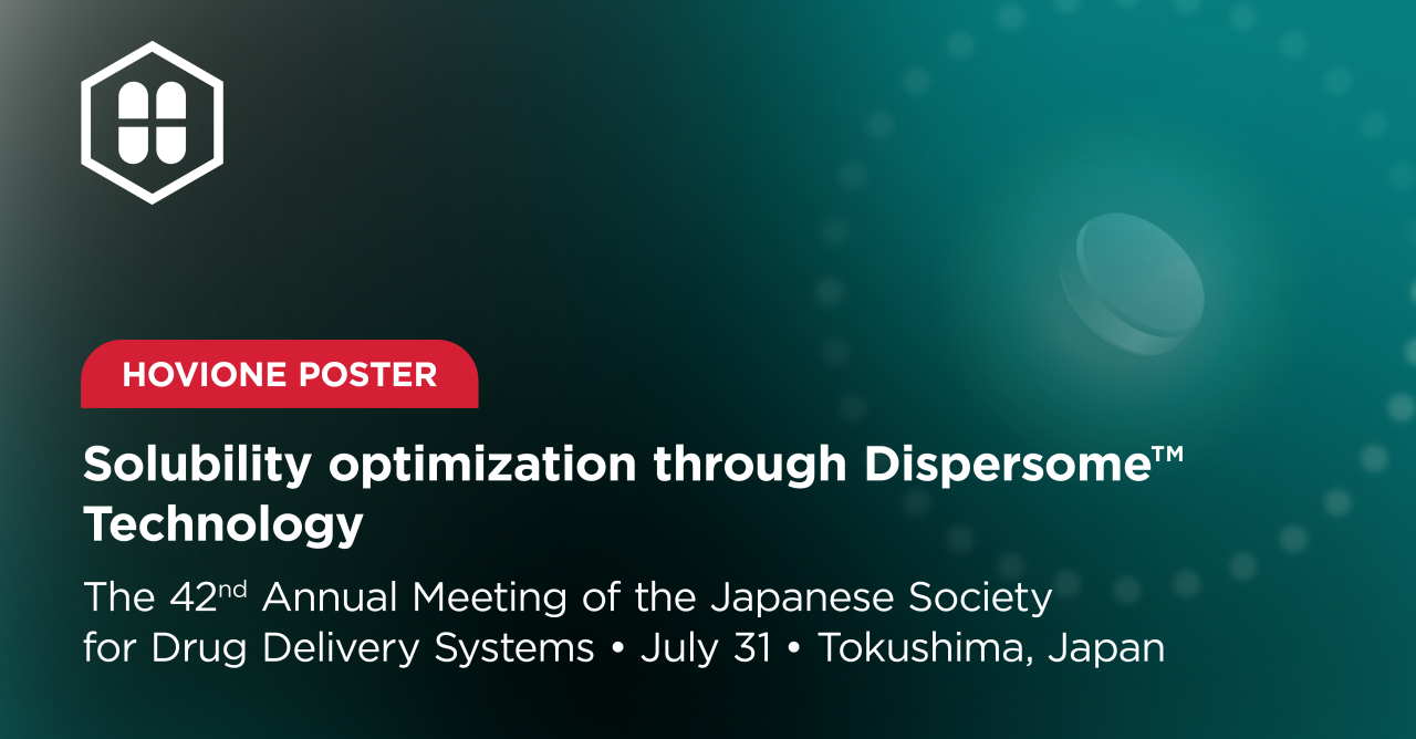 Conference DDS Japan poster session | HOVIONE