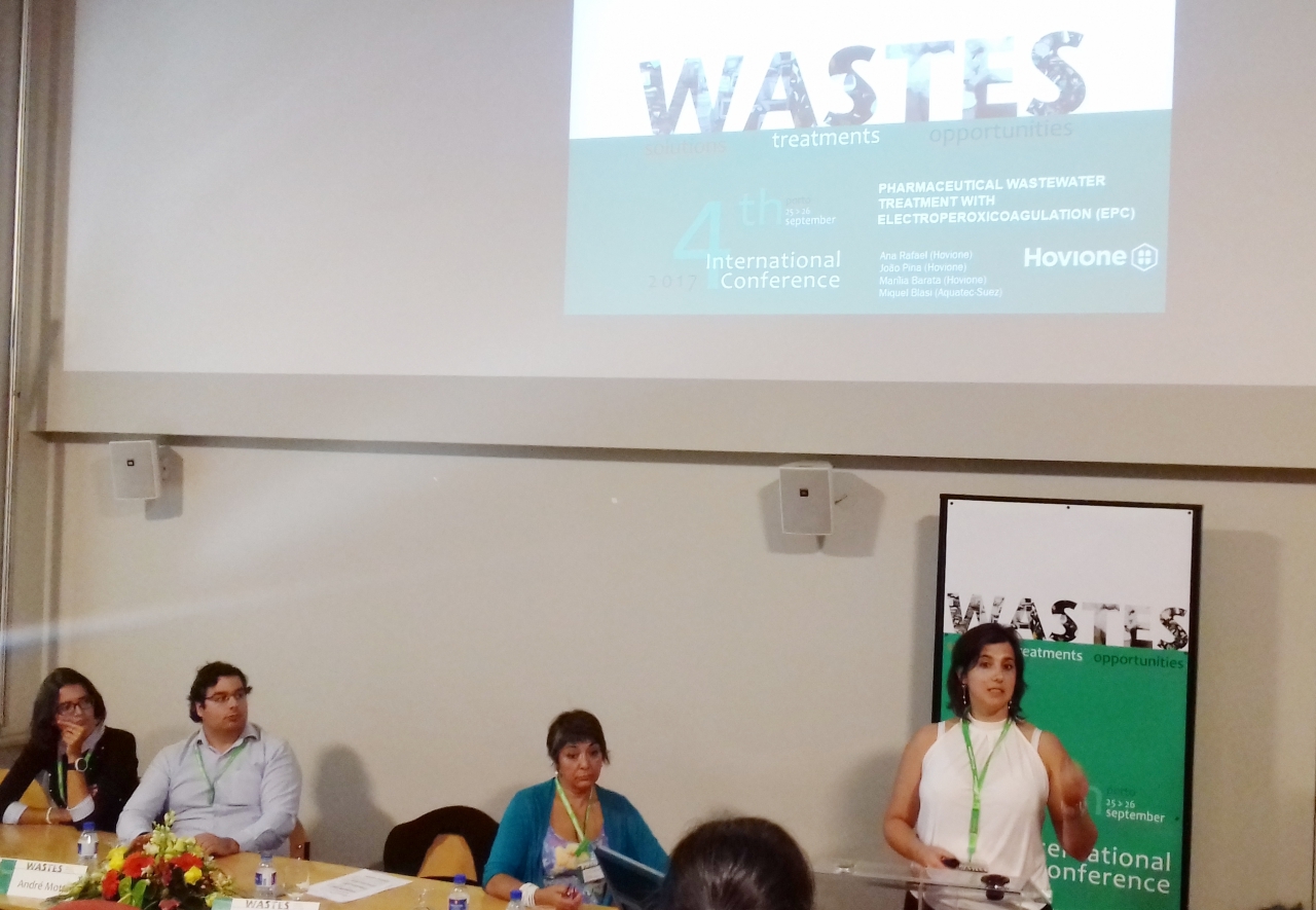 Ana Rafael speaker at the 4th International Conference WASTES | Hovione