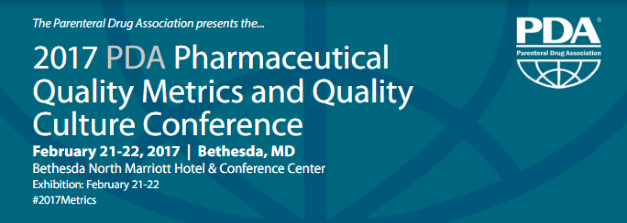 Schedule meeting - PDA Quality Metrics & Quality Culture Conference| Hovione