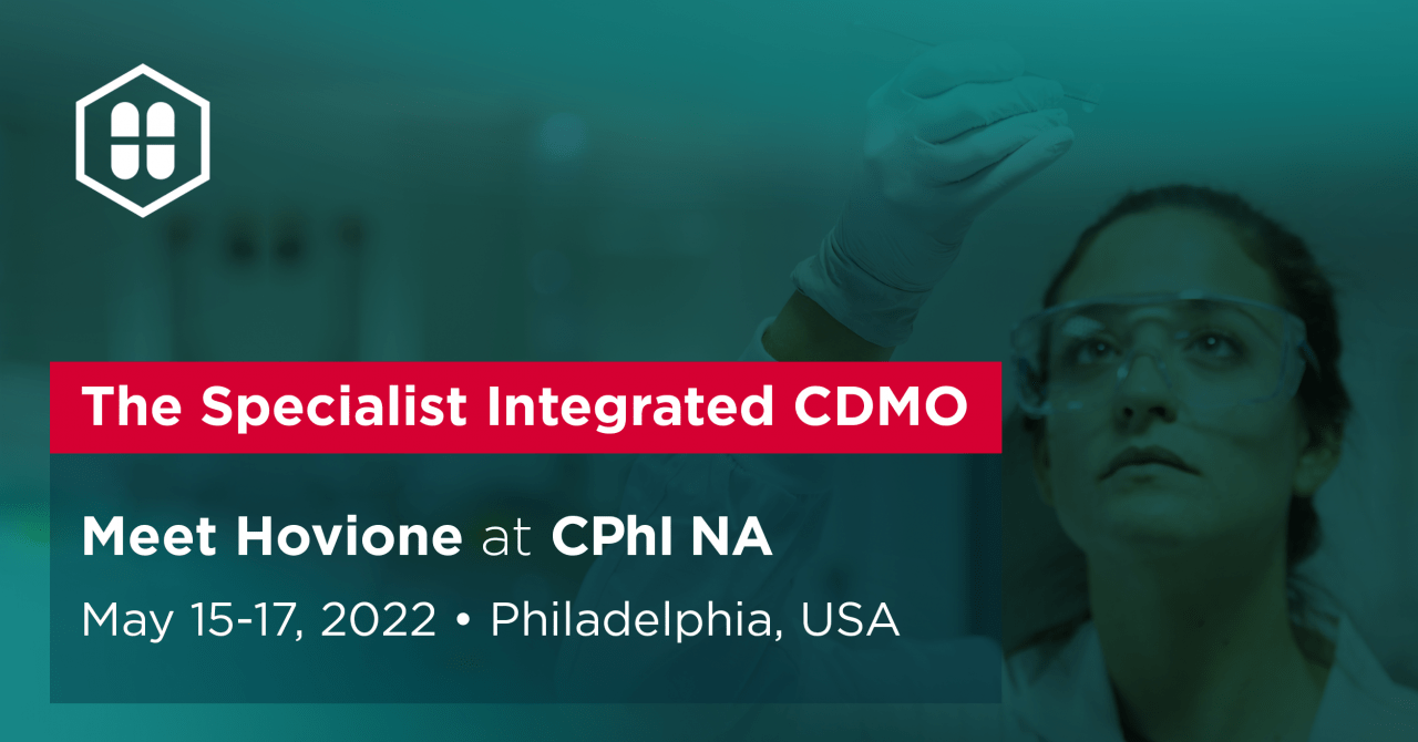 Hovione present at the CPhI NA 2022 in Philadelphia