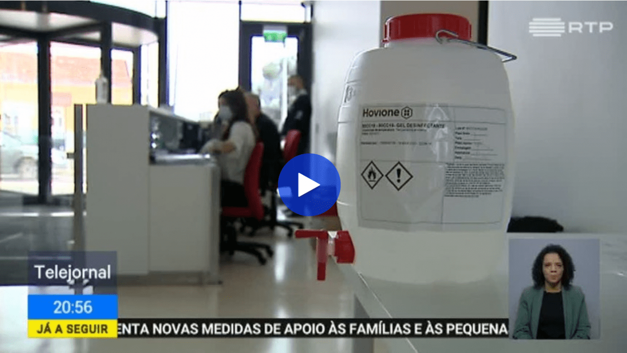 RTP1 Covid-19 Hand sanitizer production | Hovione