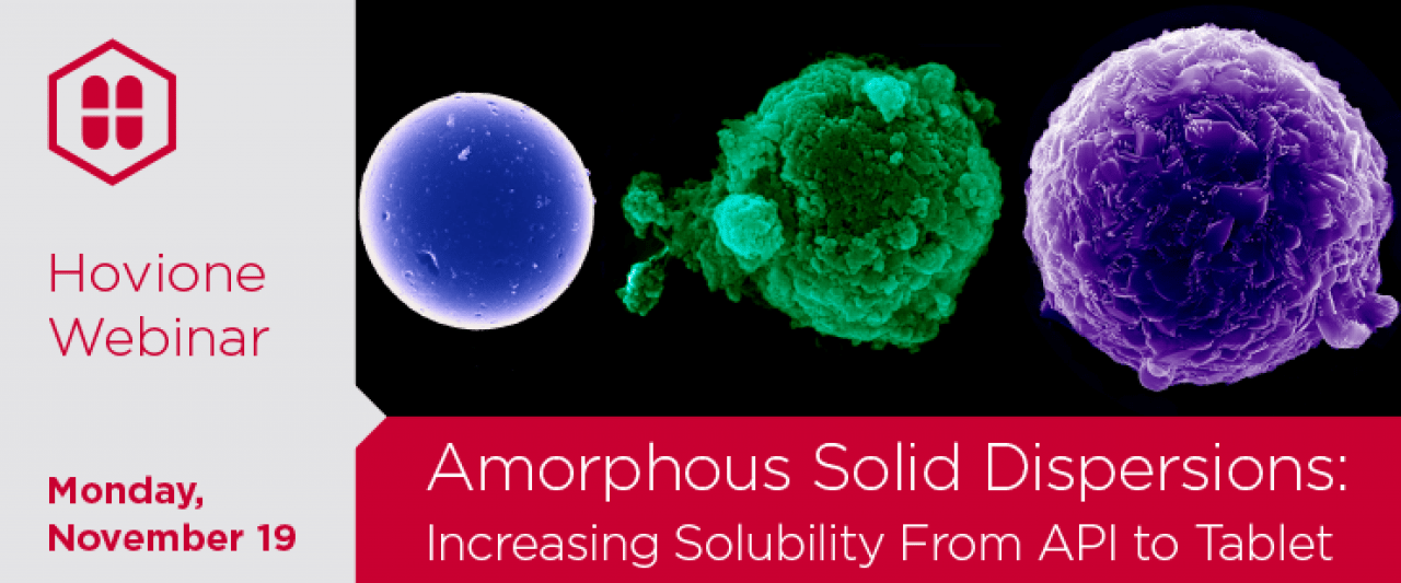 amorphous solid dispersions solubility API table | Hovione